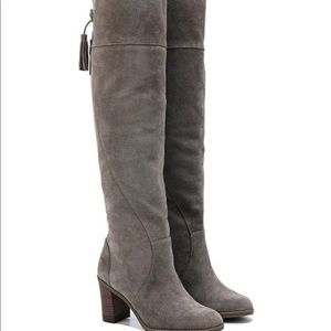 Dr. Scholl’s Gray Lydia Over the Knee Suede Boot